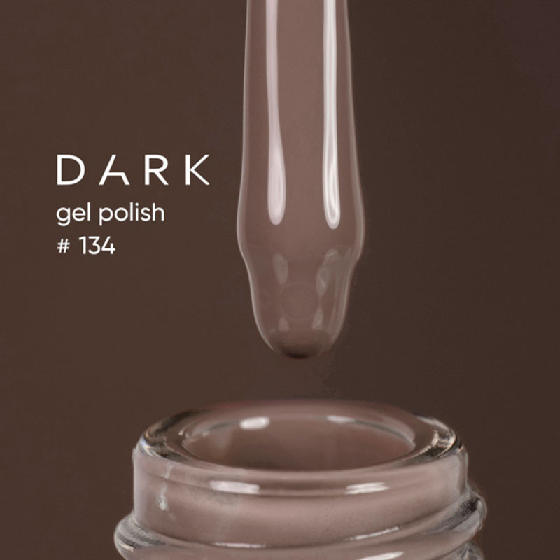 Geellakk – DARK – 134, 10 ml - Pruun