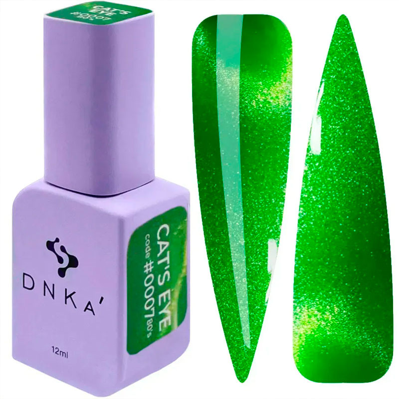Цветной гель-лак DNKa Cat's Eye 80's - 0007, 7 ml