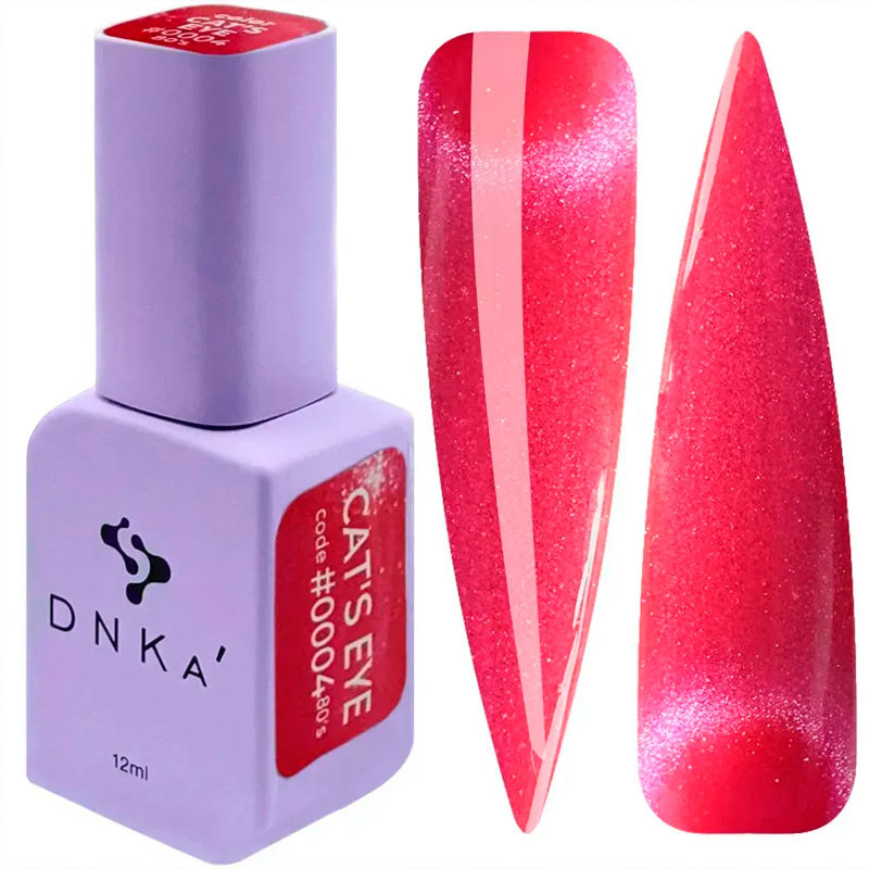 Цветной гель-лак DNKa Cat's Eye 80's - 0004, 7 ml