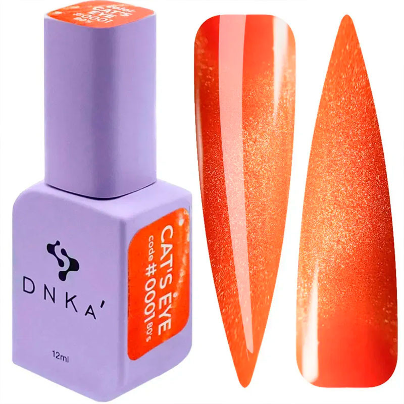 Цветной гель-лак DNKa Cat's Eye 80's - 0001, 7 ml