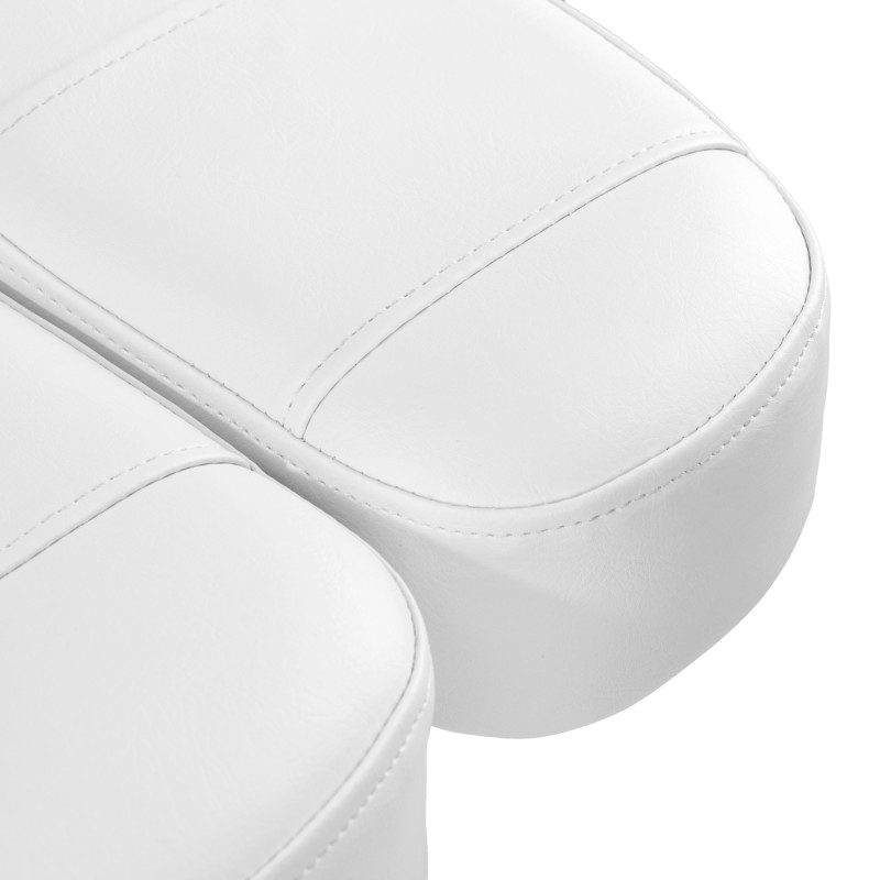 Electric cosmetic chair SILLON Luxury 3 motors white foot control