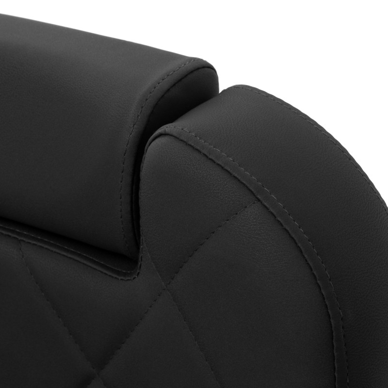 Gabbiano barber chair Bruno with black frame Black