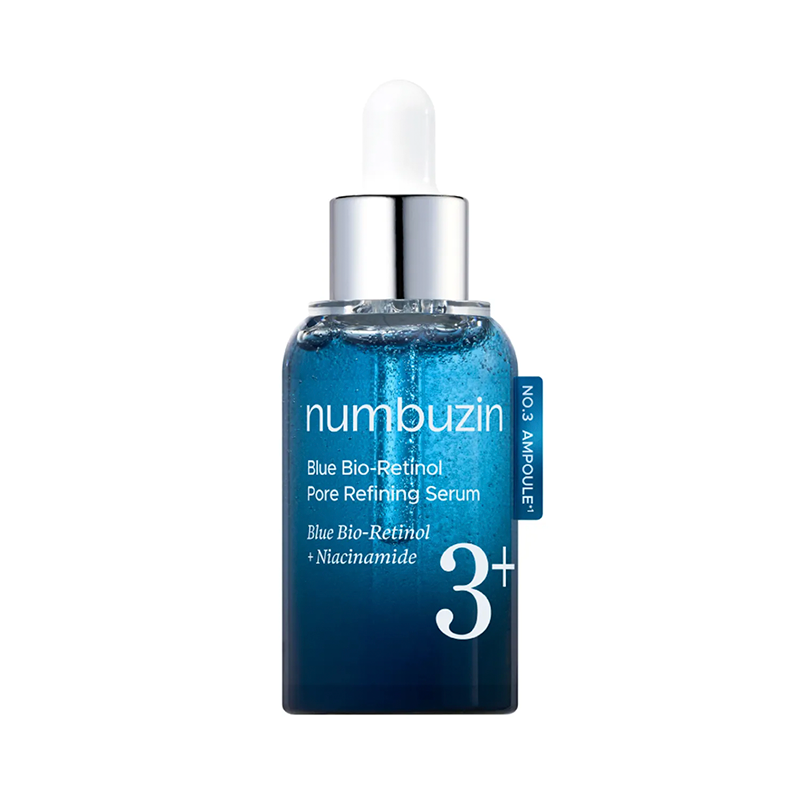 Сыворотка для сужения пор с био-ретинолом – Numbuzin No.3 Blue Bio-Retinol Pore Refining Serum – 30 ml