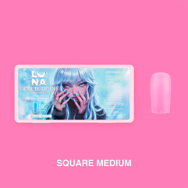 Geelitipit Square Medium LUNAmoon - 120 kpl