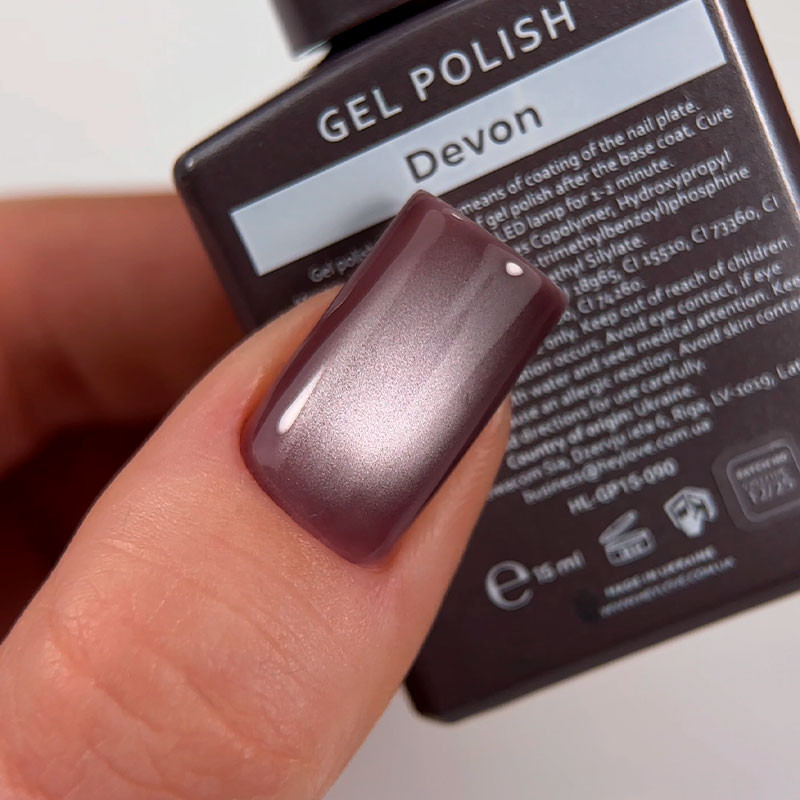 Cat's Eye Gel Polish «Devon» HEYLOVE, 15 ml