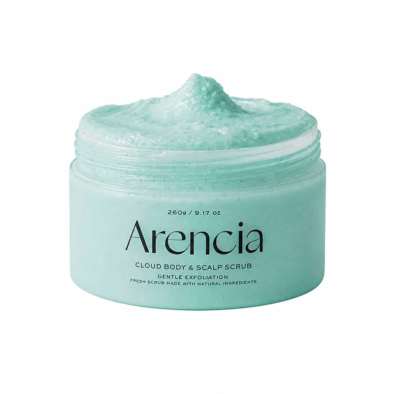 Body & Scalp Scrub Arencia Fresh Cloud, French Mint & Lily, 260 g