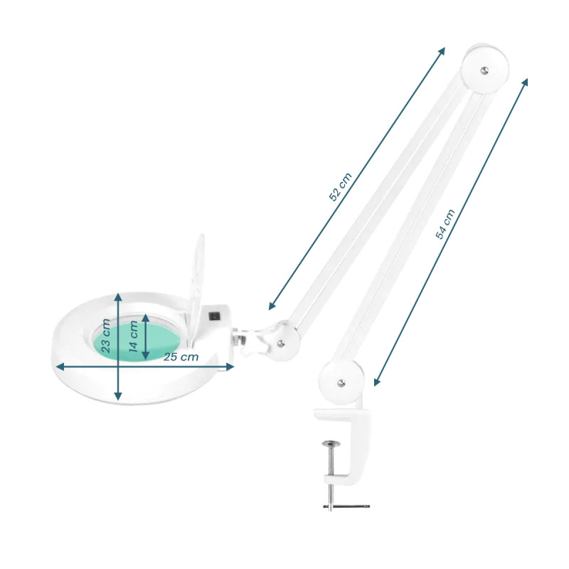 S5 LED magnifier lamp for table top