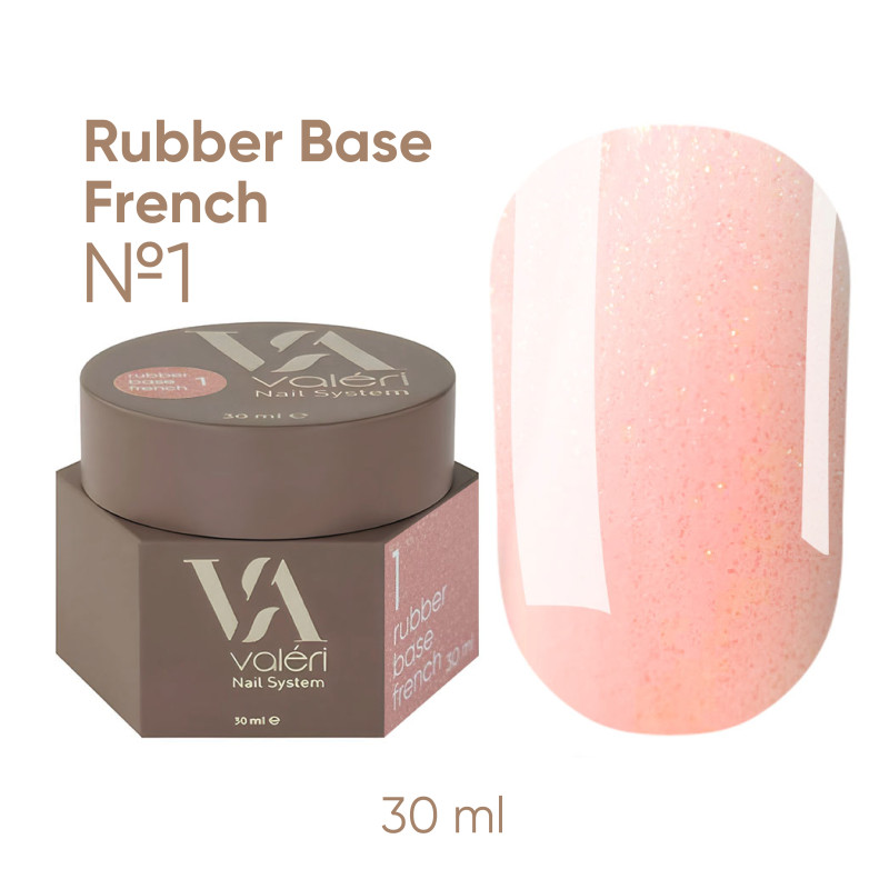 Rubber Base French Pro Valeri №01 - 30 ml