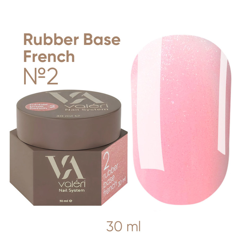 Rubber Base French Pro Valeri №02 - 30 ml
