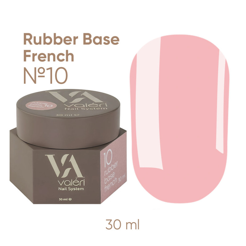 Rubber Base French Pro Valeri №10 - 30 ml