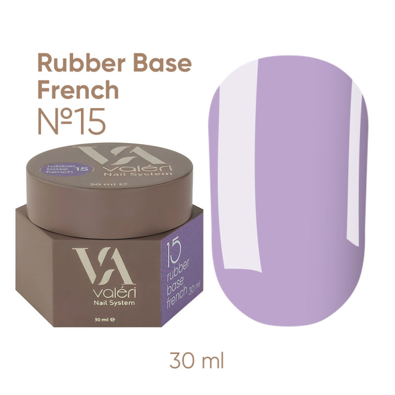 Rubber Base French Pro Valeri №15 - 30 ml