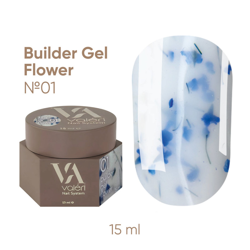 Builder Gel Flower Valeri №01 - 15 ml