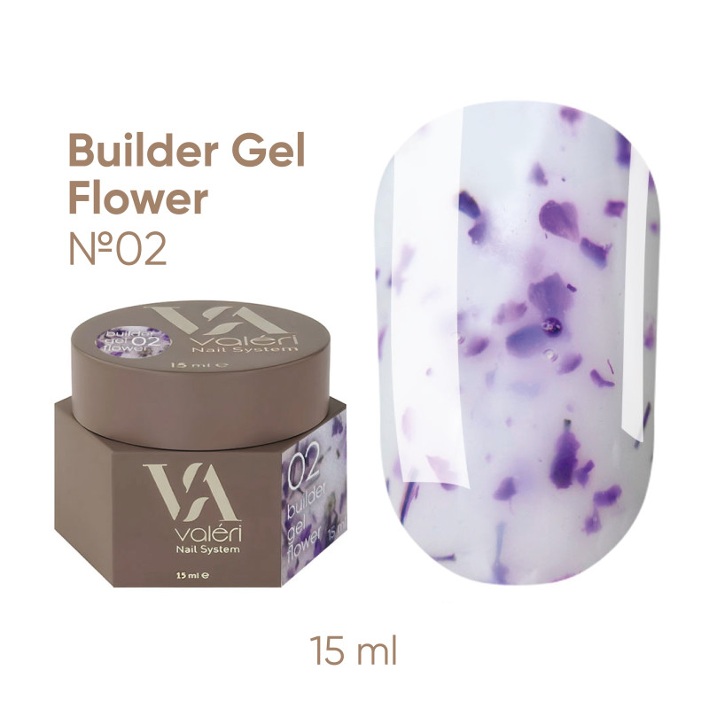 Rakennegeeli Flower Valeri №02 - 15 ml