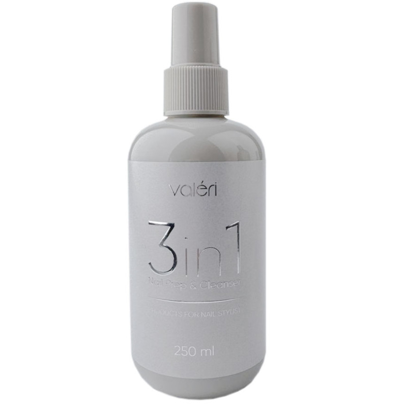 Kynsien valmistelu- ja puhdistusaine Nail Prep & Cleanser 3in1 Valeri - 250 ml