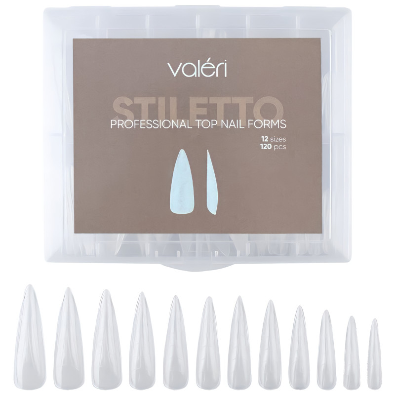 Professional Top Nail Forms Stiletto Valeri - 120 pcs
