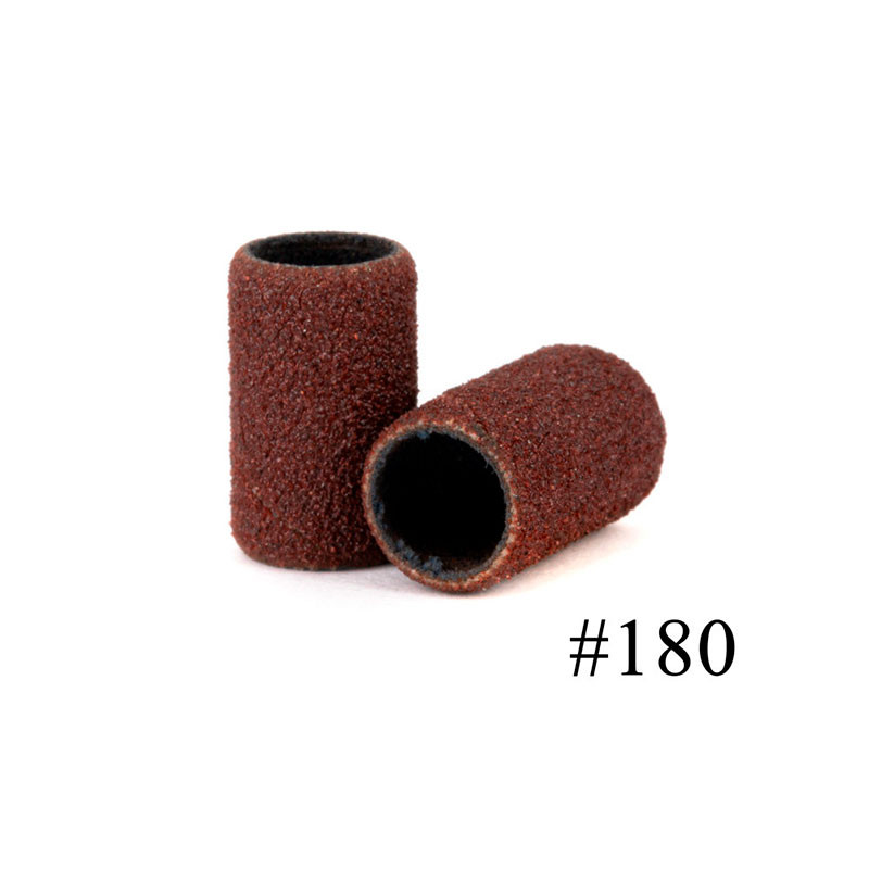 Hiomahatut manikyyriin ja pedikyyriin AlleMed, sylinteri 6 mm, 180 grit, ruskeat - 10 kpl