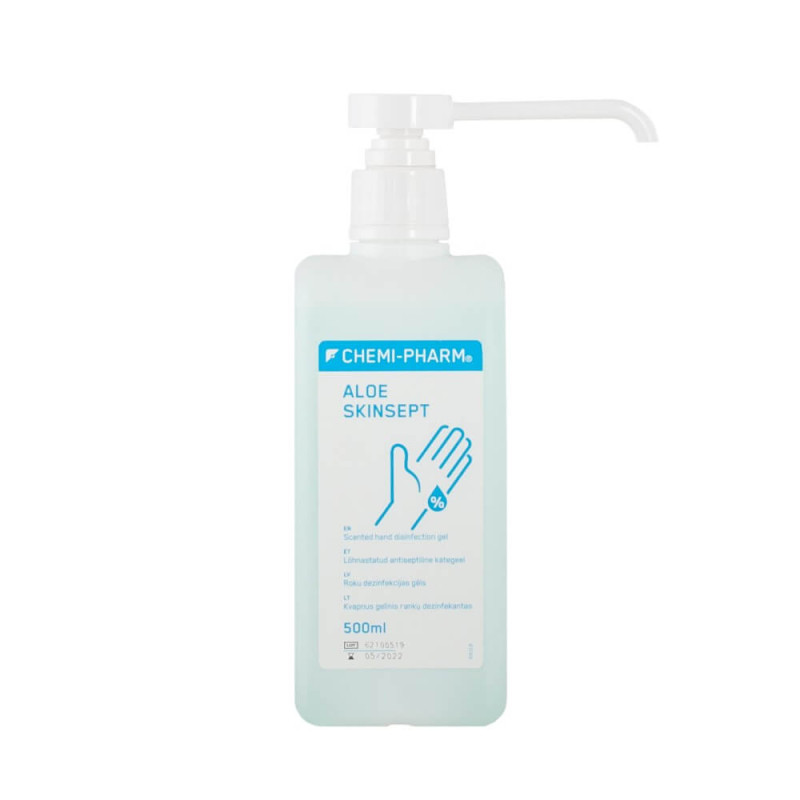 Käsien antiseptinen aine Chemi-Pharm ALOE SKINSEPT – 500 ml