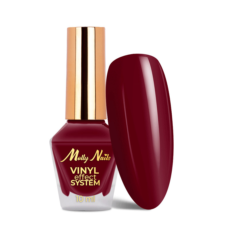 Kynsilakka MollyNails Vinyl Effect System Step 2 Burgundy, 10 ml