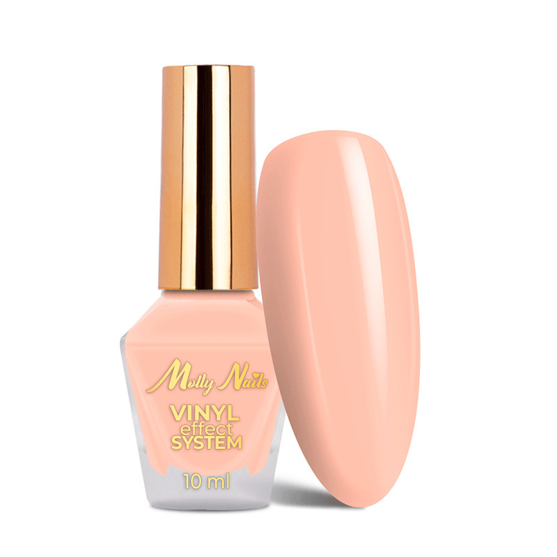 Värviline küünelakk MollyNails Vinyl Effect System Step 2 Light Pink, 10 ml