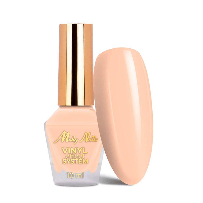 Värillinen kynsilakka MollyNails Vinyl Effect System Step 2 Nude, 10 ml