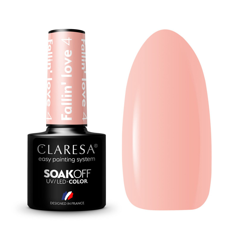Color Gel polish - Claresa - FALLIN' LOVE № 4, 5 ml