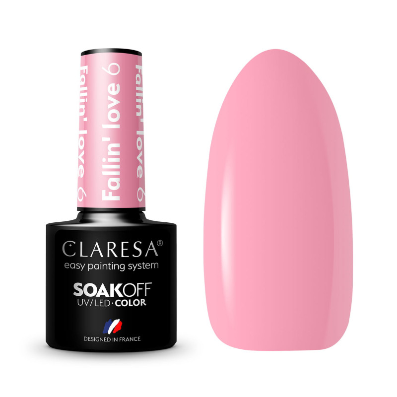 Color Gel polish - Claresa - FALLIN' LOVE № 6, 5 ml
