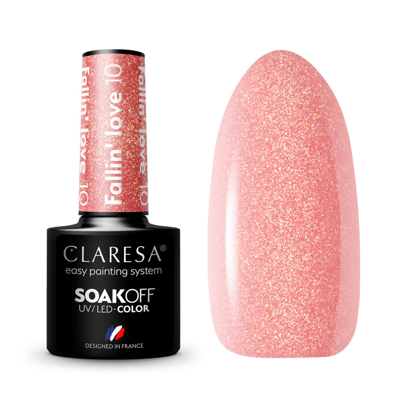 Color Gel polish - Claresa - FALLIN' LOVE № 10, 5 ml