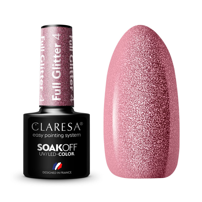 Geellakk - Claresa - FULL Glitter № 4, 5 ml