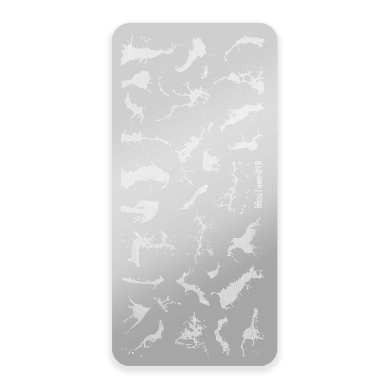 Stamping plate MouTeen Nr 019